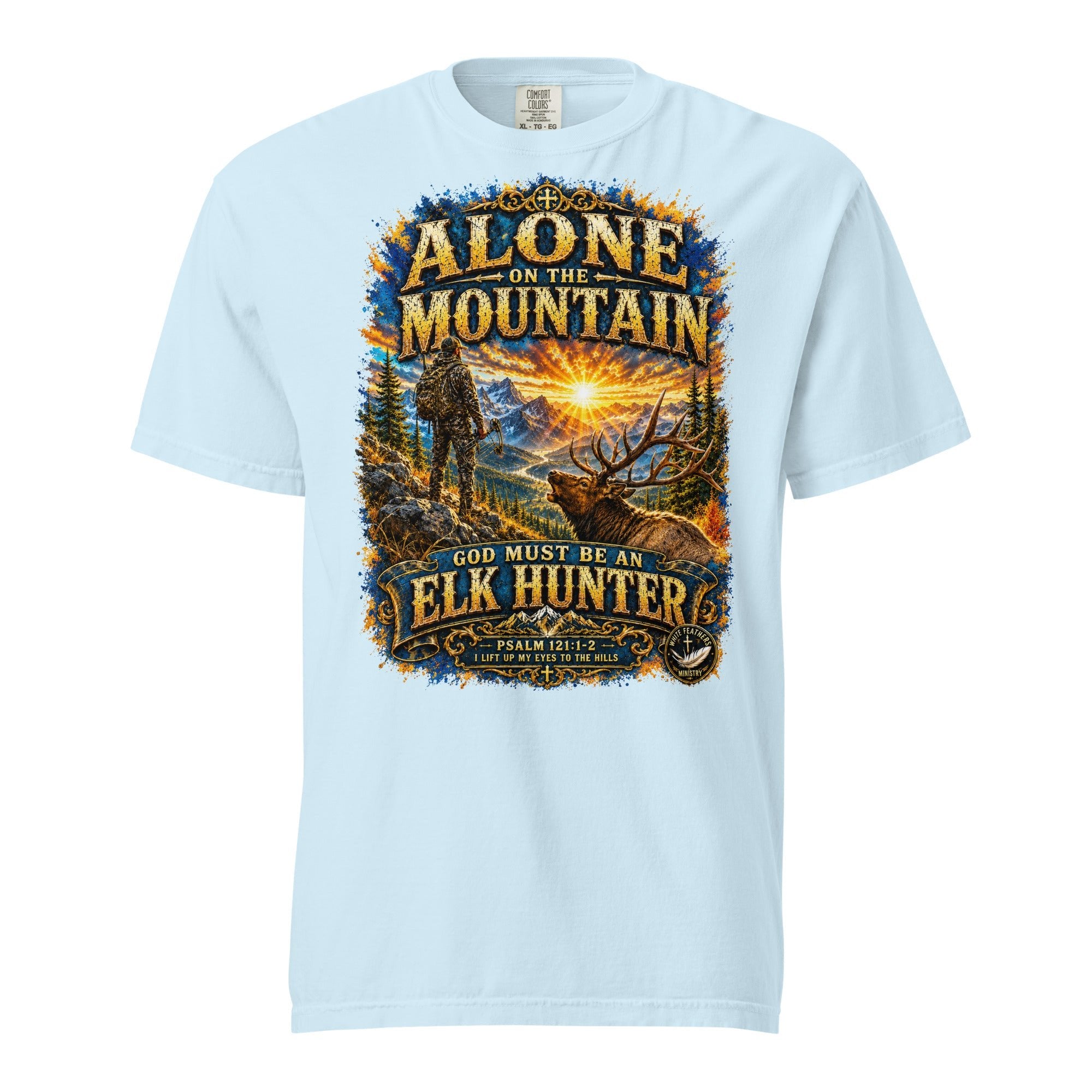 Alone on the Mountain Unisex T-Shirt - The White Feathers Ministry
