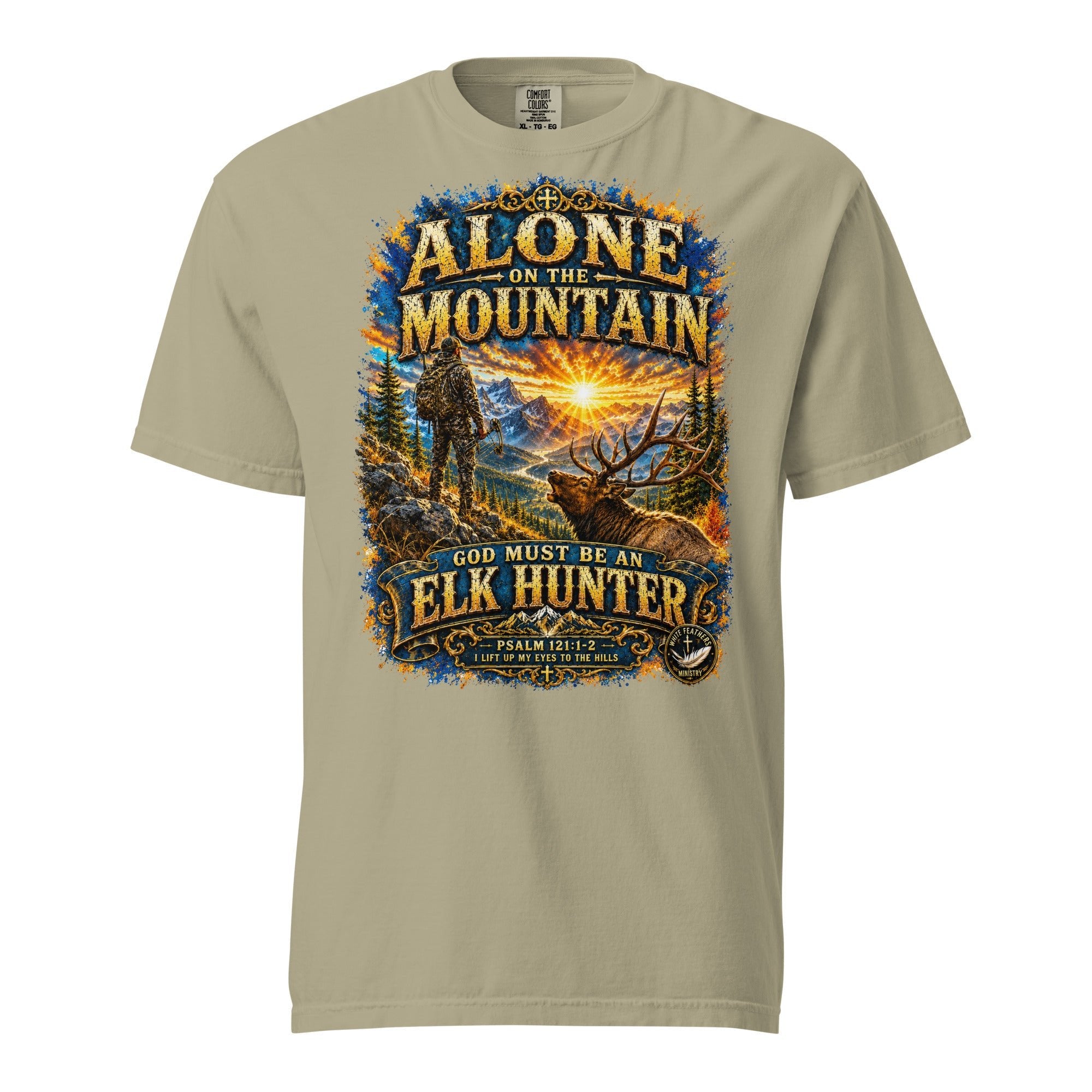 Alone on the Mountain Unisex T-Shirt - The White Feathers Ministry