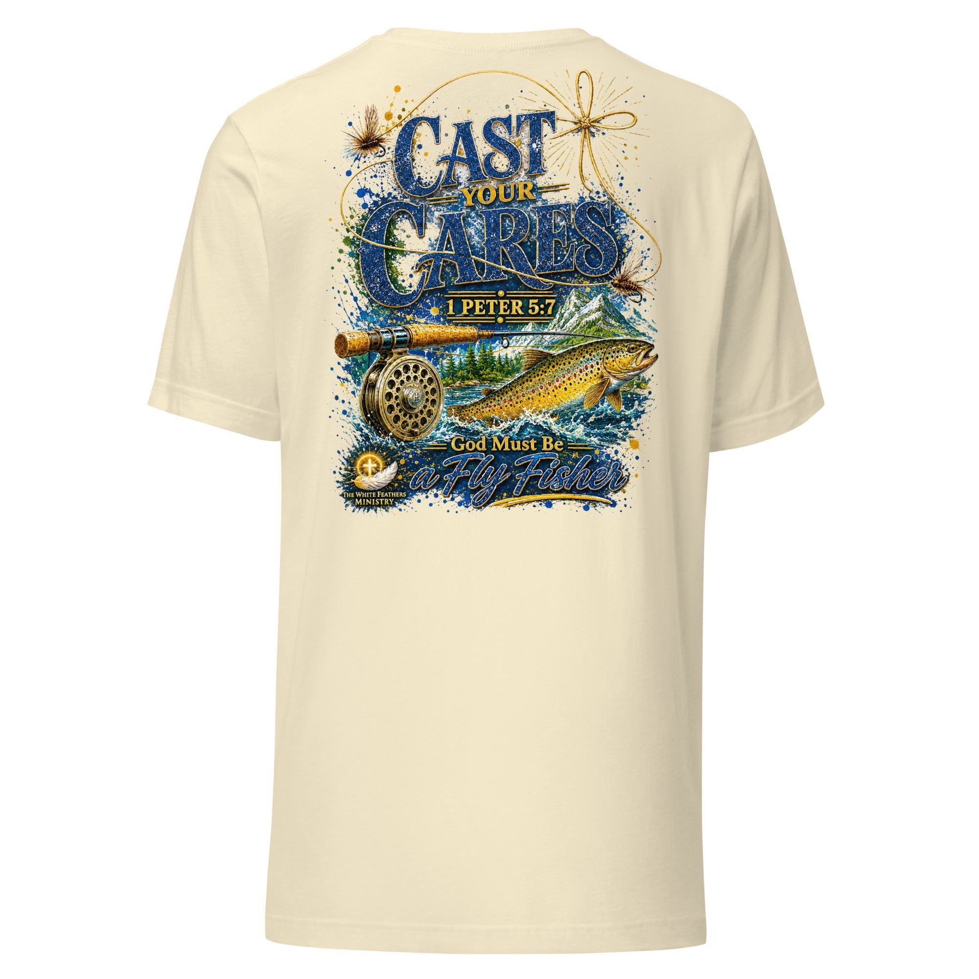 Cast Your Cares Unisex T-Shirt - The White Feathers Ministry