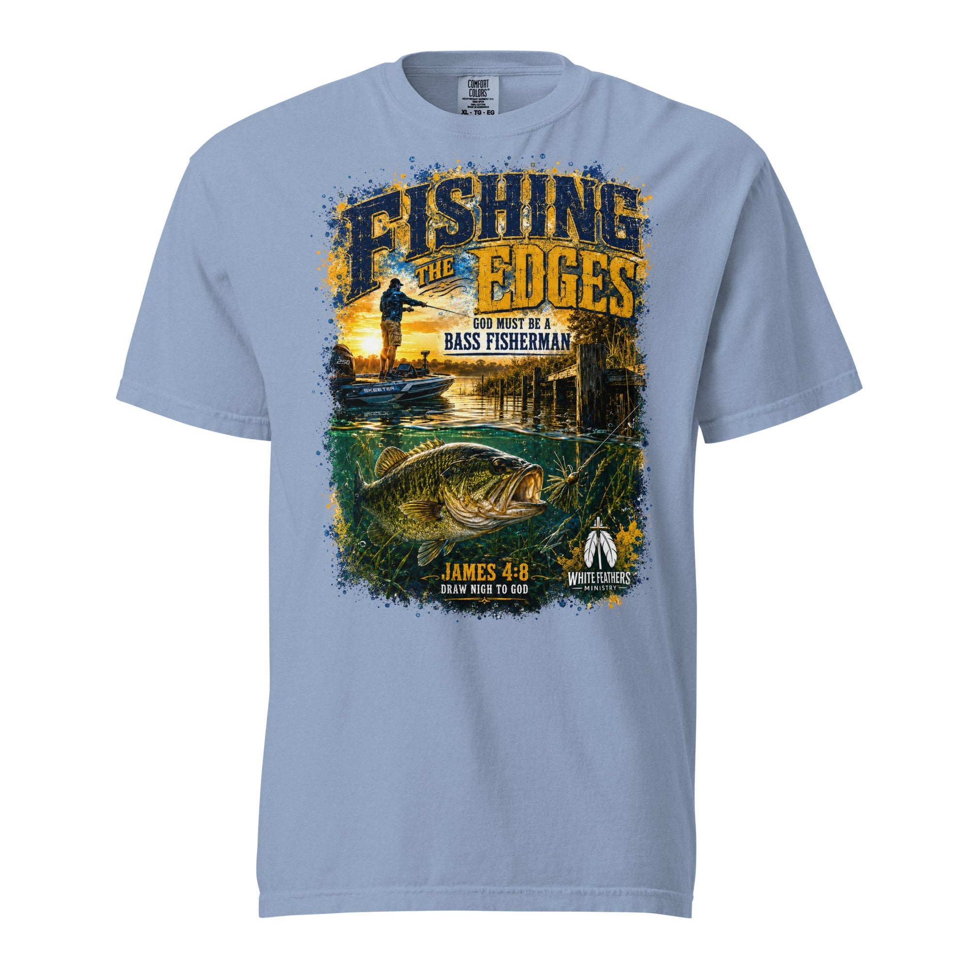 Fishing the Edges Unisex T-Shirt - The White Feathers Ministry