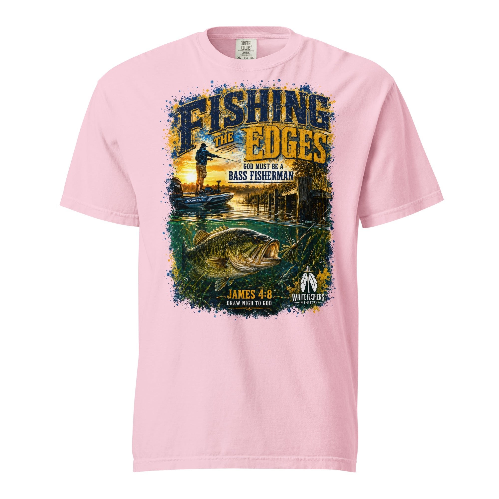 Fishing the Edges Unisex T-Shirt - The White Feathers Ministry