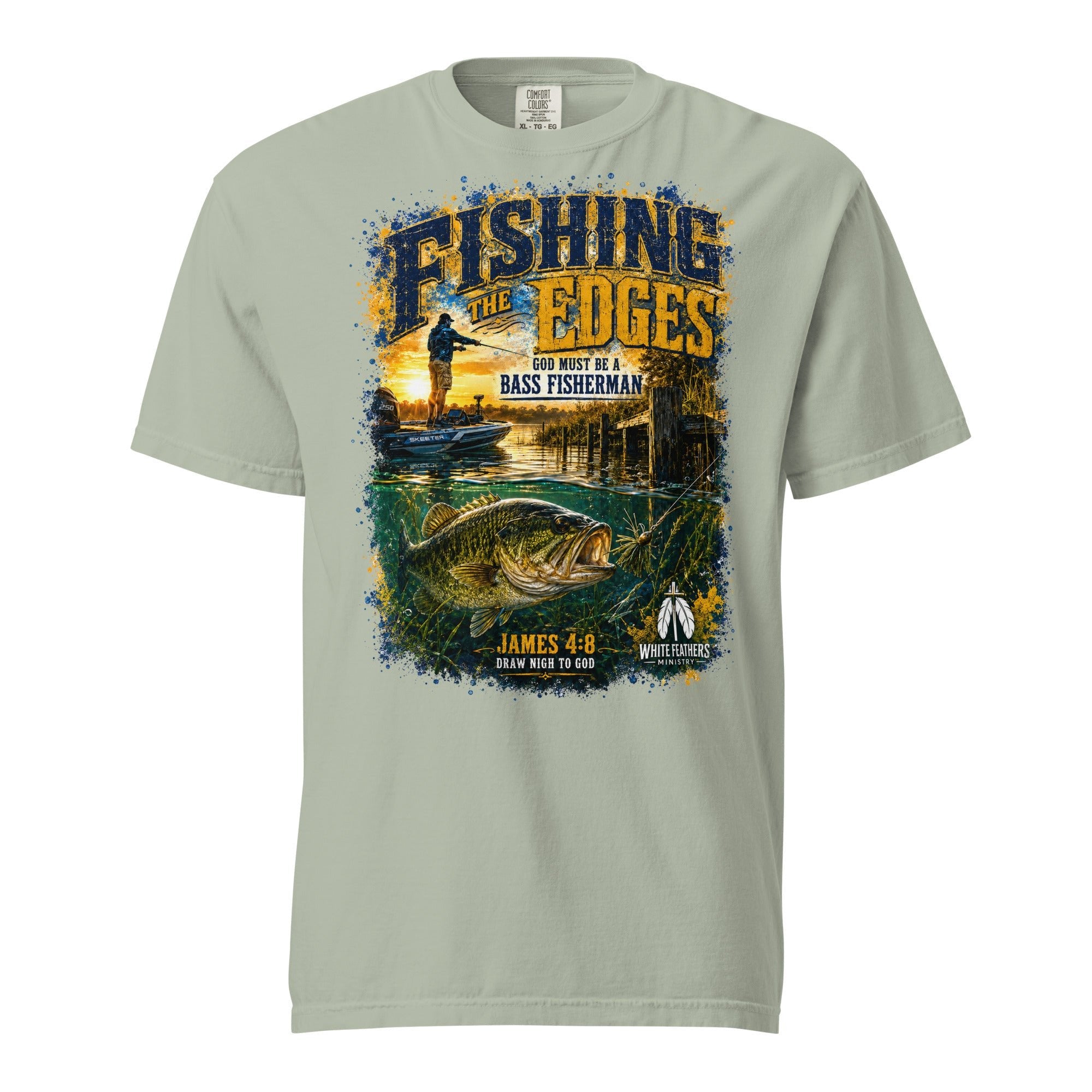 Fishing the Edges Unisex T-Shirt - The White Feathers Ministry