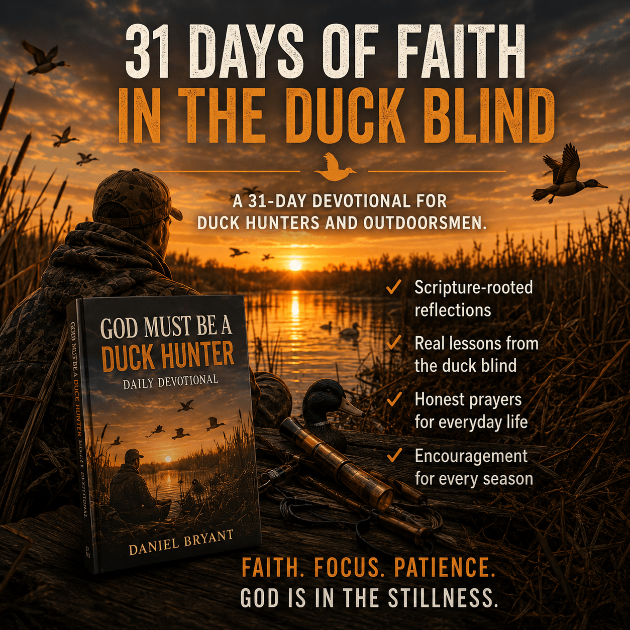 God Must Be a Duck Hunter Daily Devotional | 31 Day Devotional | Book - The White Feathers Ministry