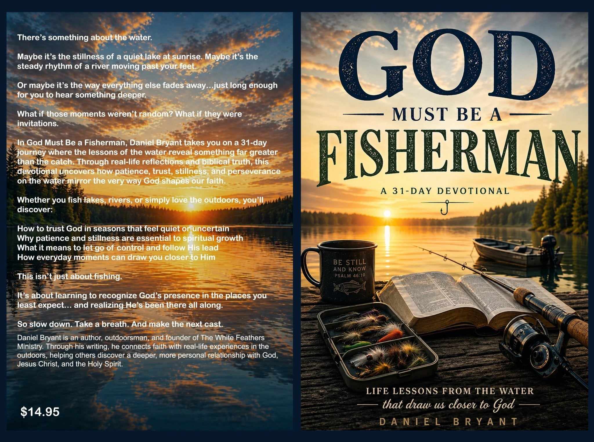 God Must Be a Fishermen Daily Devotional | 31 Day Devotional | Book - The White Feathers Ministry