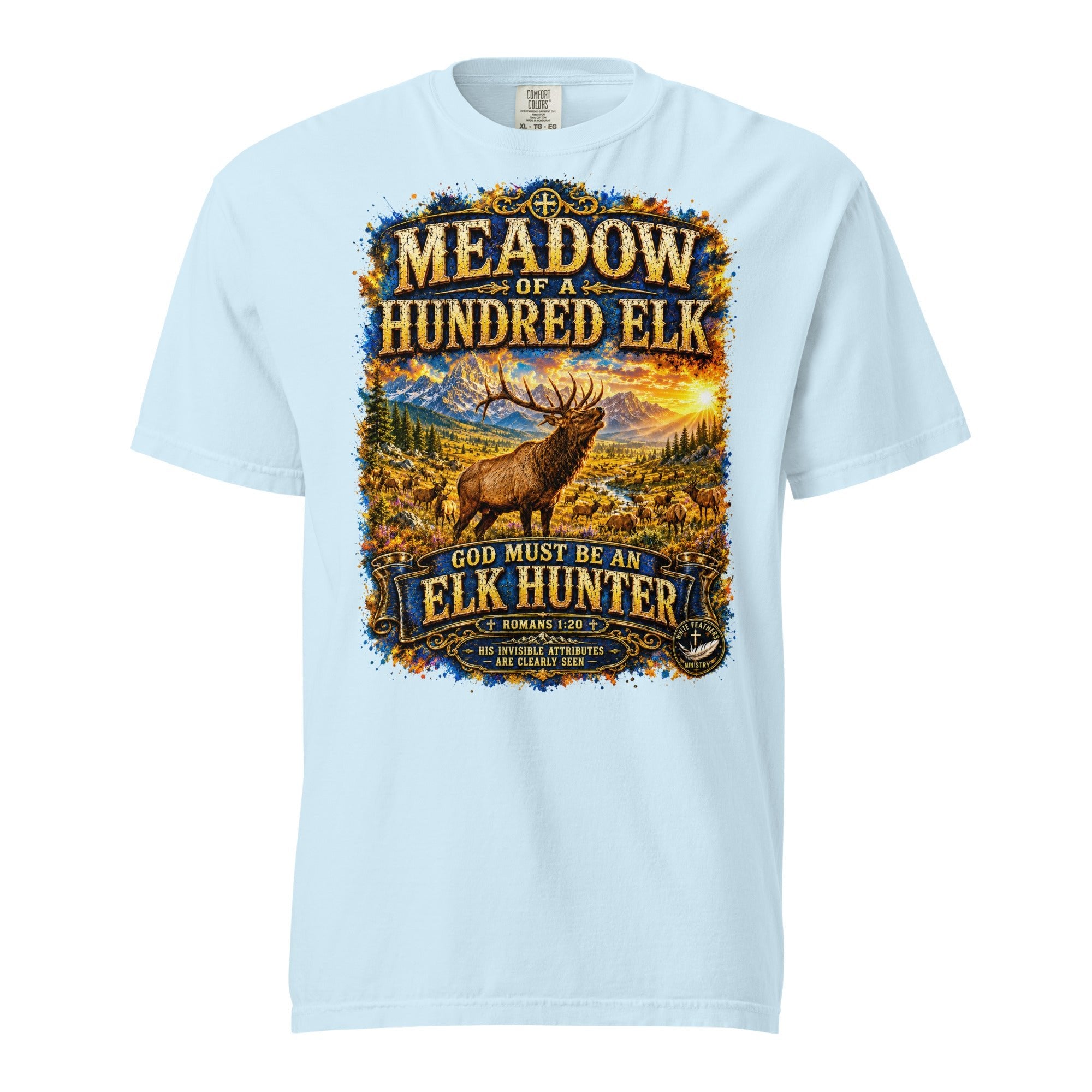 Meadow of a Hundred Elk Unisex T-Shirt - The White Feathers Ministry