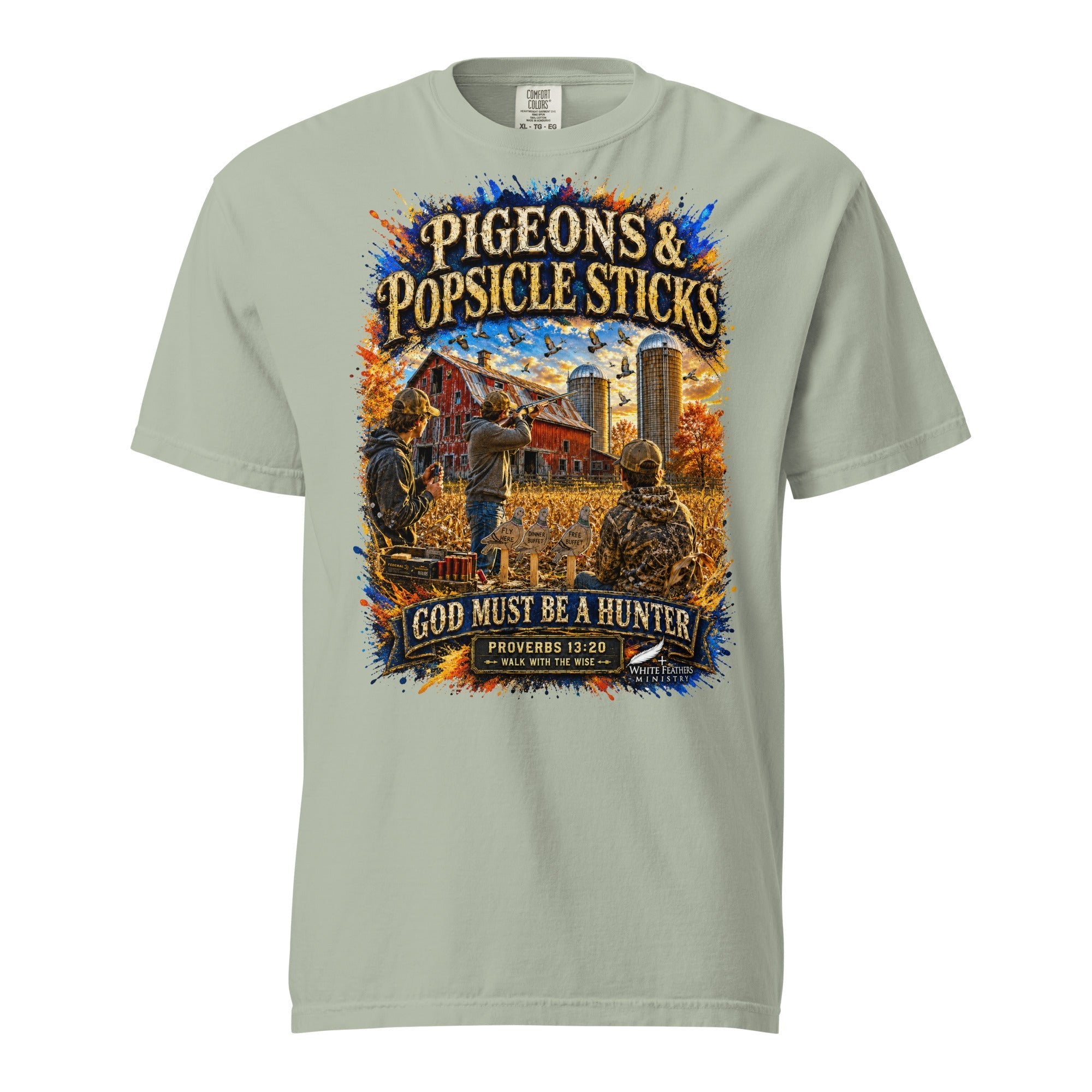 Pigeons and Popsicle Sticks Unisex T-Shirt - The White Feathers Ministry