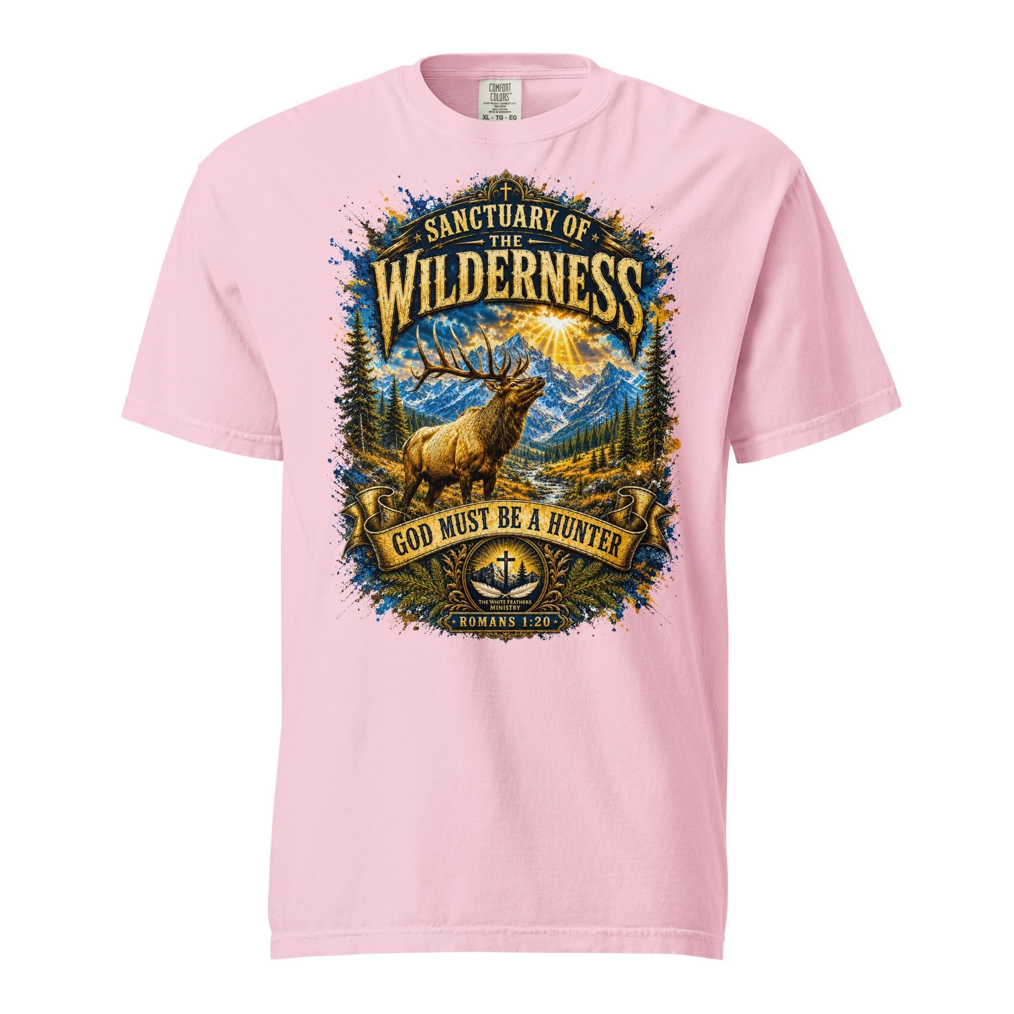 Sanctuary of the Wilderness Hunting Unisex T-Shirt - The White Feathers Ministry