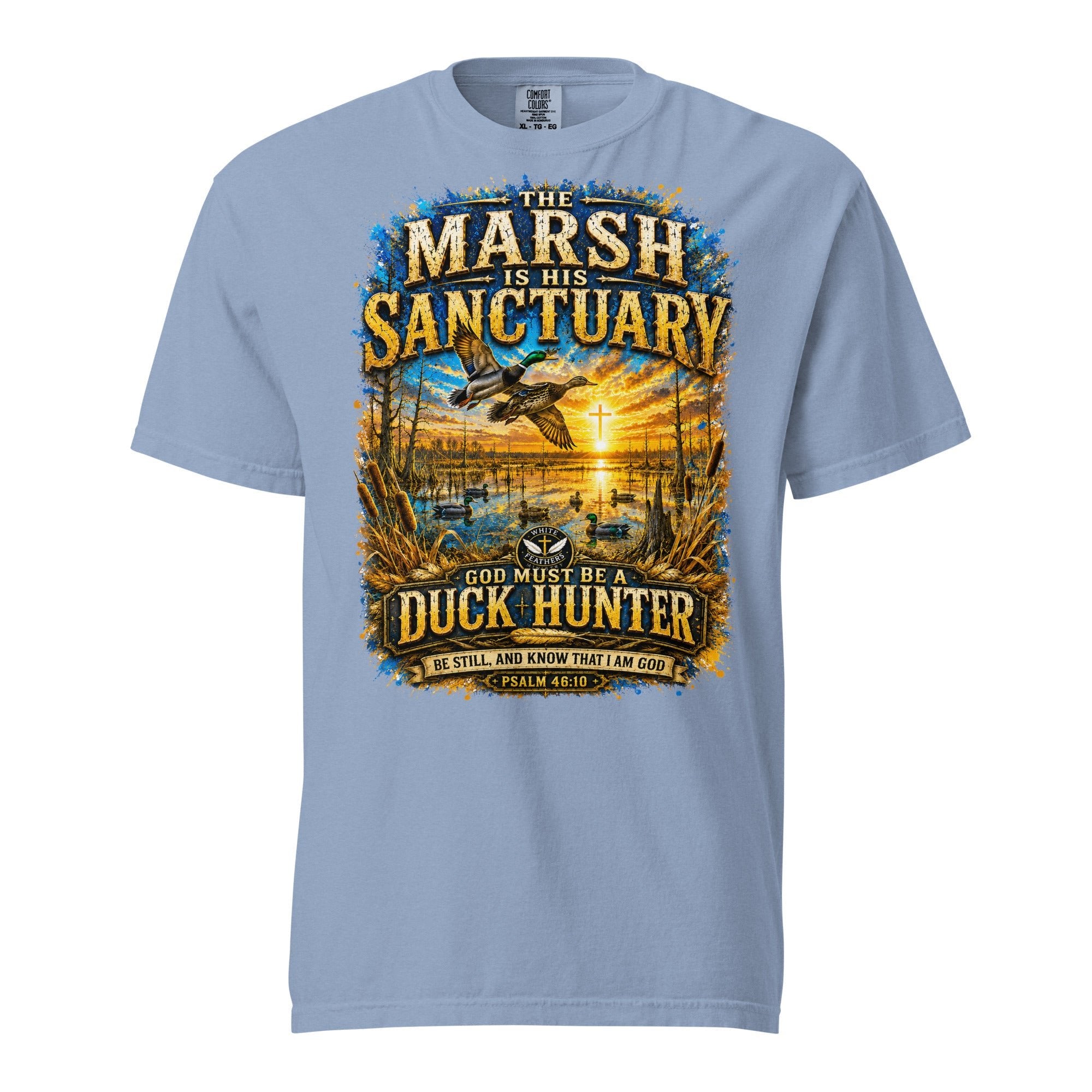 The Marsh Is His Sanctuary Unisex T-Shirt - The White Feathers Ministry
