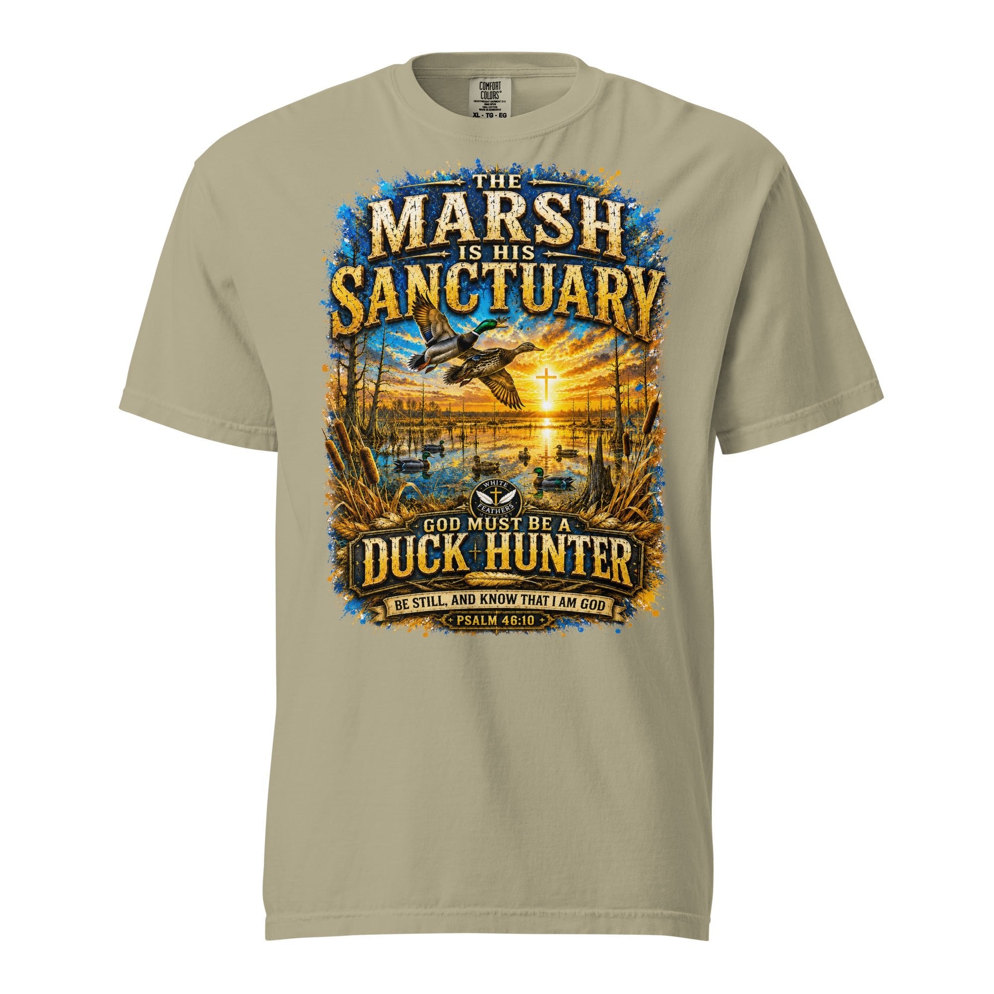 The Marsh Is His Sanctuary Unisex T-Shirt - The White Feathers Ministry