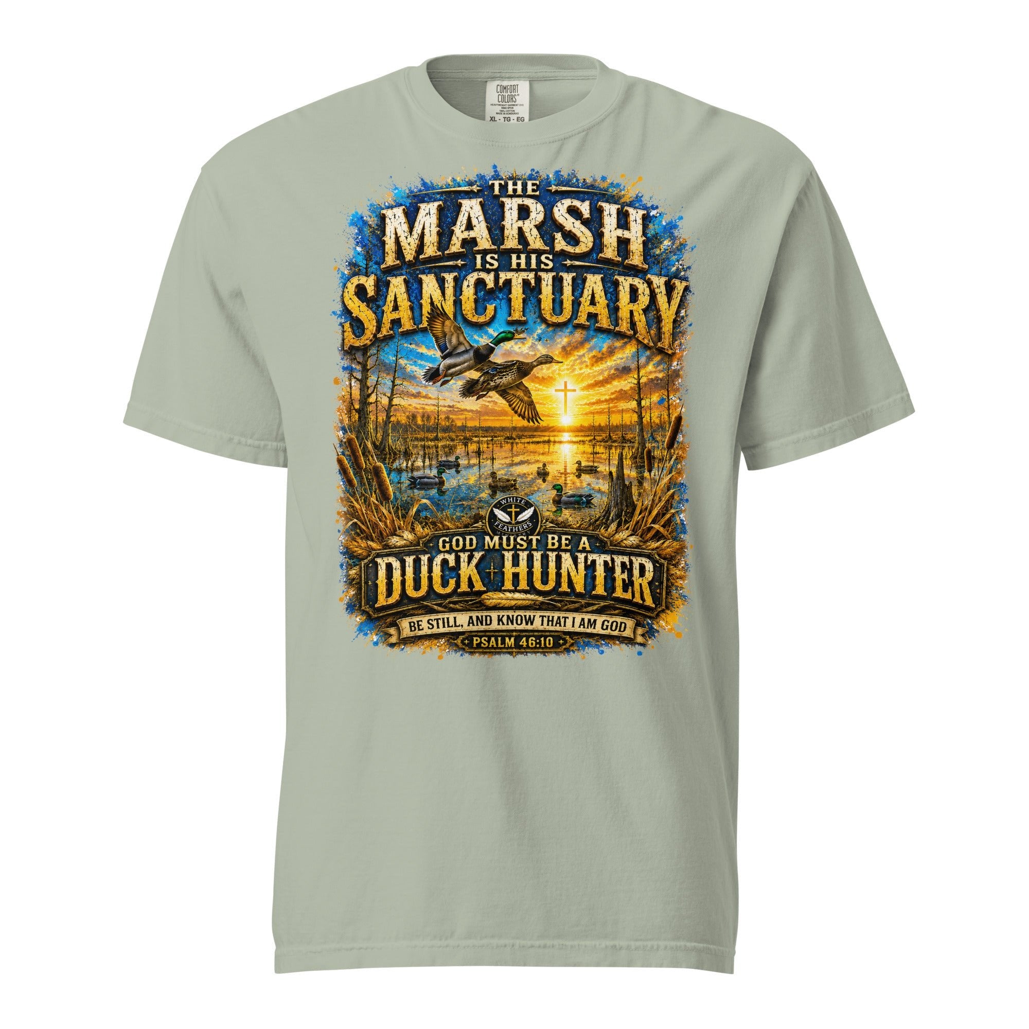 The Marsh Is His Sanctuary Unisex T-Shirt - The White Feathers Ministry