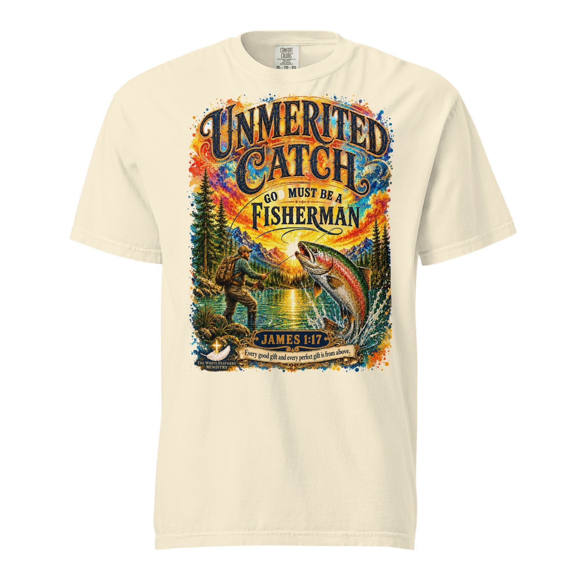 Unmerited Catch Unisex T-Shirt - The White Feathers Ministry