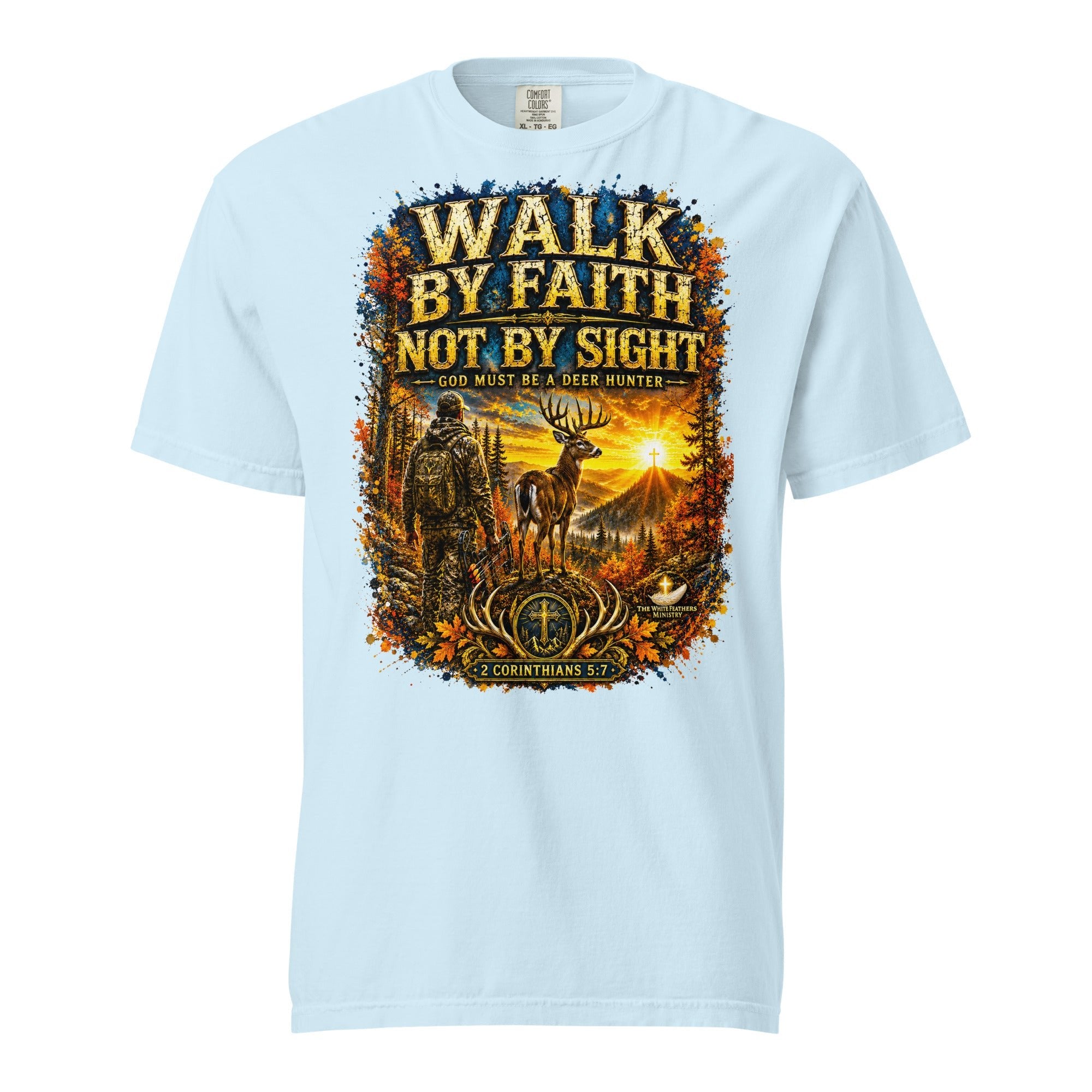 Walk by Faith Not By Sight Unisex T-Shirt - The White Feathers Ministry