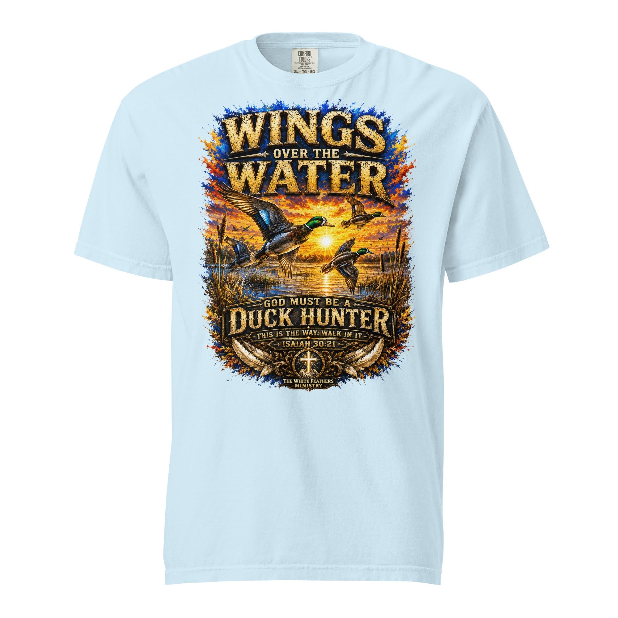 Wings Over the Water Unisex T-Shirt - The White Feathers Ministry