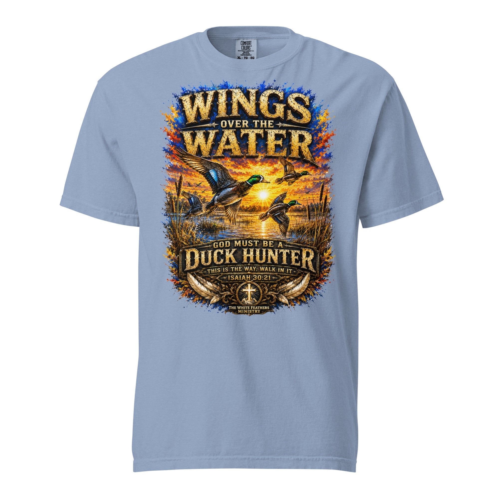 Wings Over the Water Unisex T-Shirt - The White Feathers Ministry