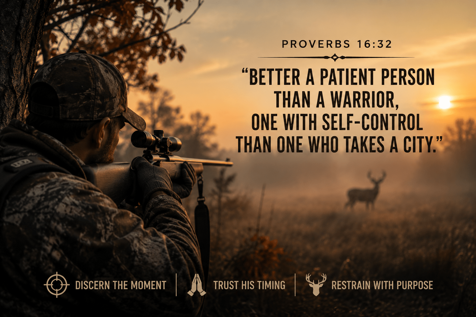 Day 3 - Before the Shot: The Discipline of Restraint in Hunting and Life - The White Feathers Ministry