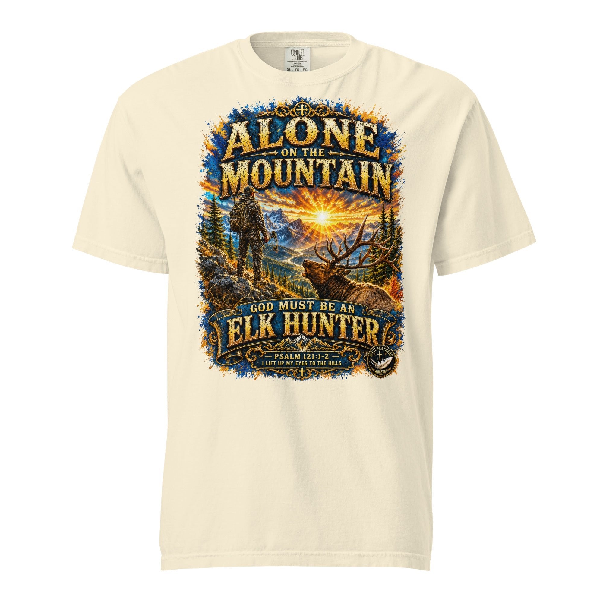 Alone on the Mountain Unisex T-Shirt - The White Feathers Ministry