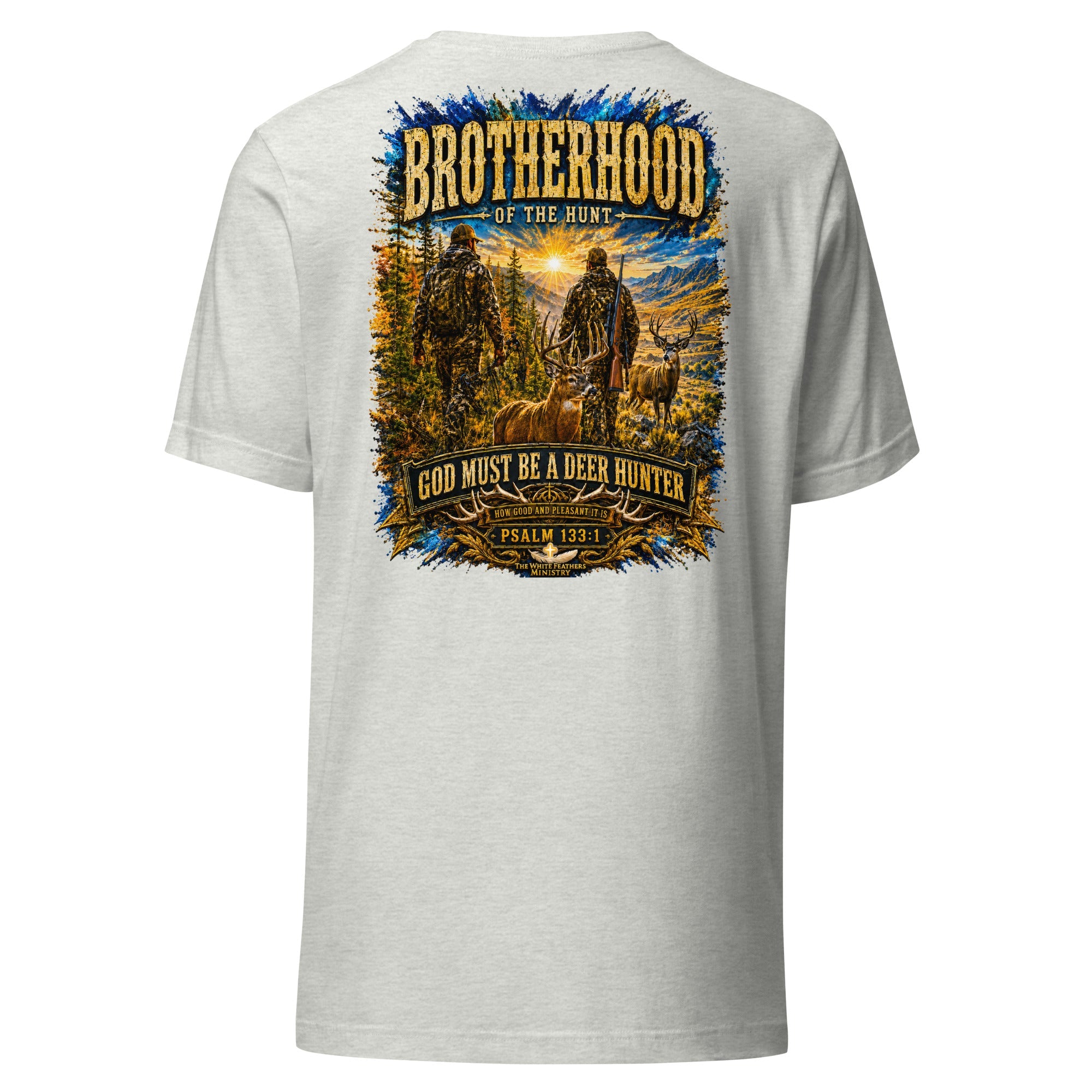 Brotherhood of the Hunt Unisex T-Shirt - The White Feathers Ministry