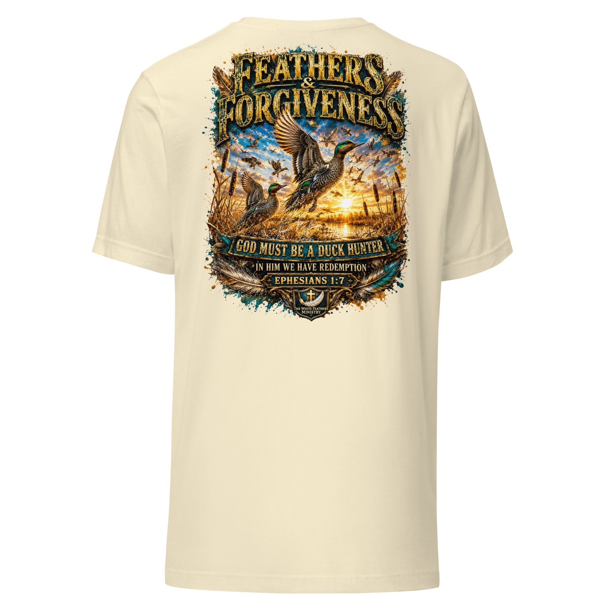 Feathers and Forgiveness Unisex T-Shirt - The White Feathers Ministry