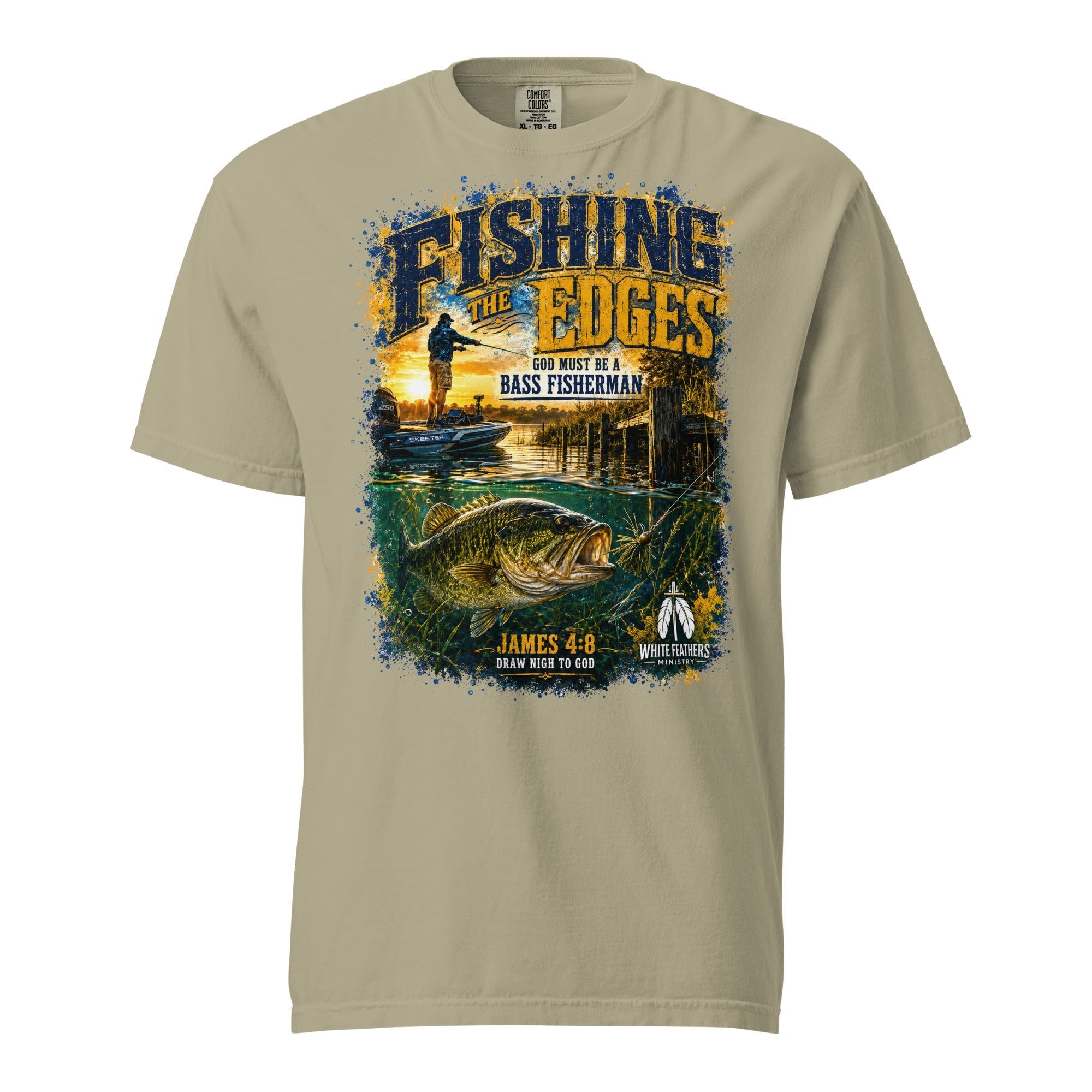Fishing the Edges Unisex T-Shirt - The White Feathers Ministry