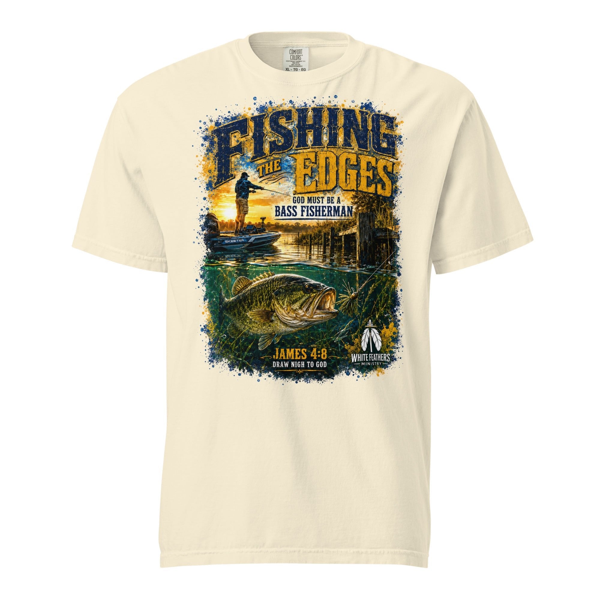 Fishing the Edges Unisex T-Shirt - The White Feathers Ministry