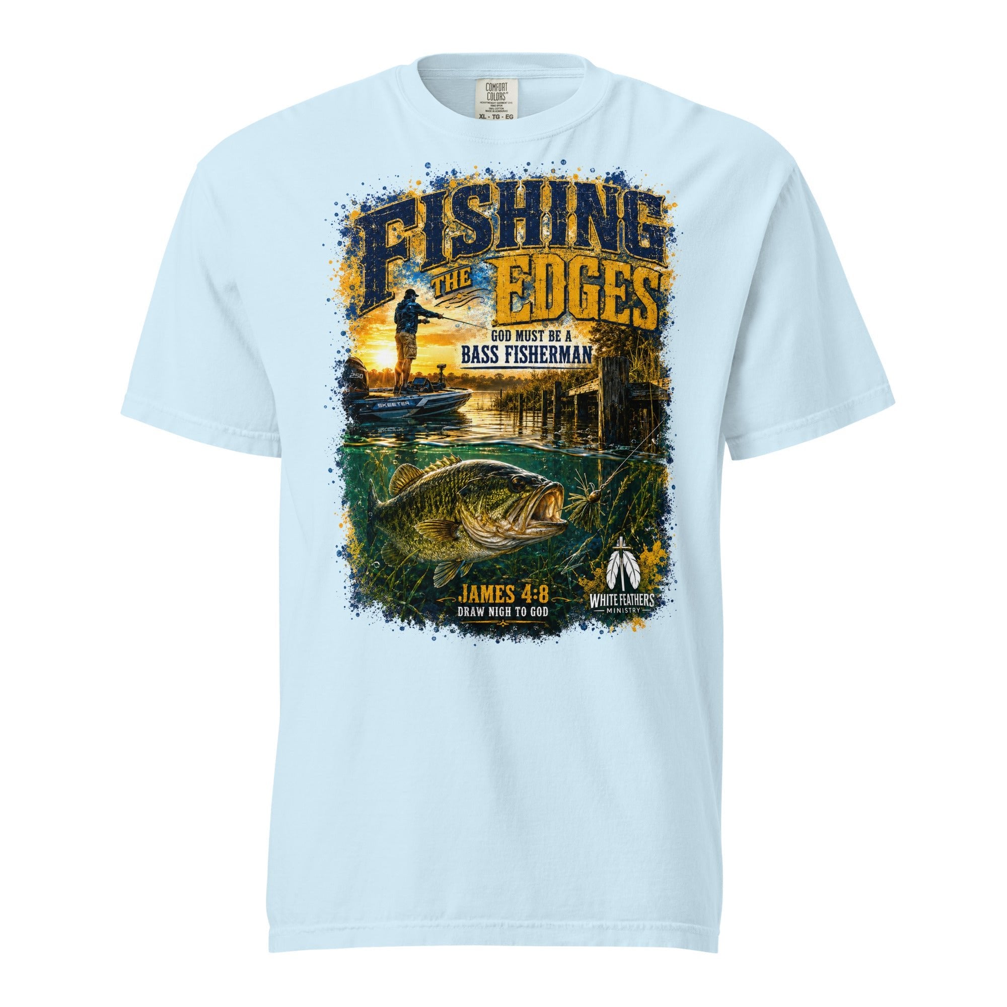 Fishing the Edges Unisex T-Shirt - The White Feathers Ministry
