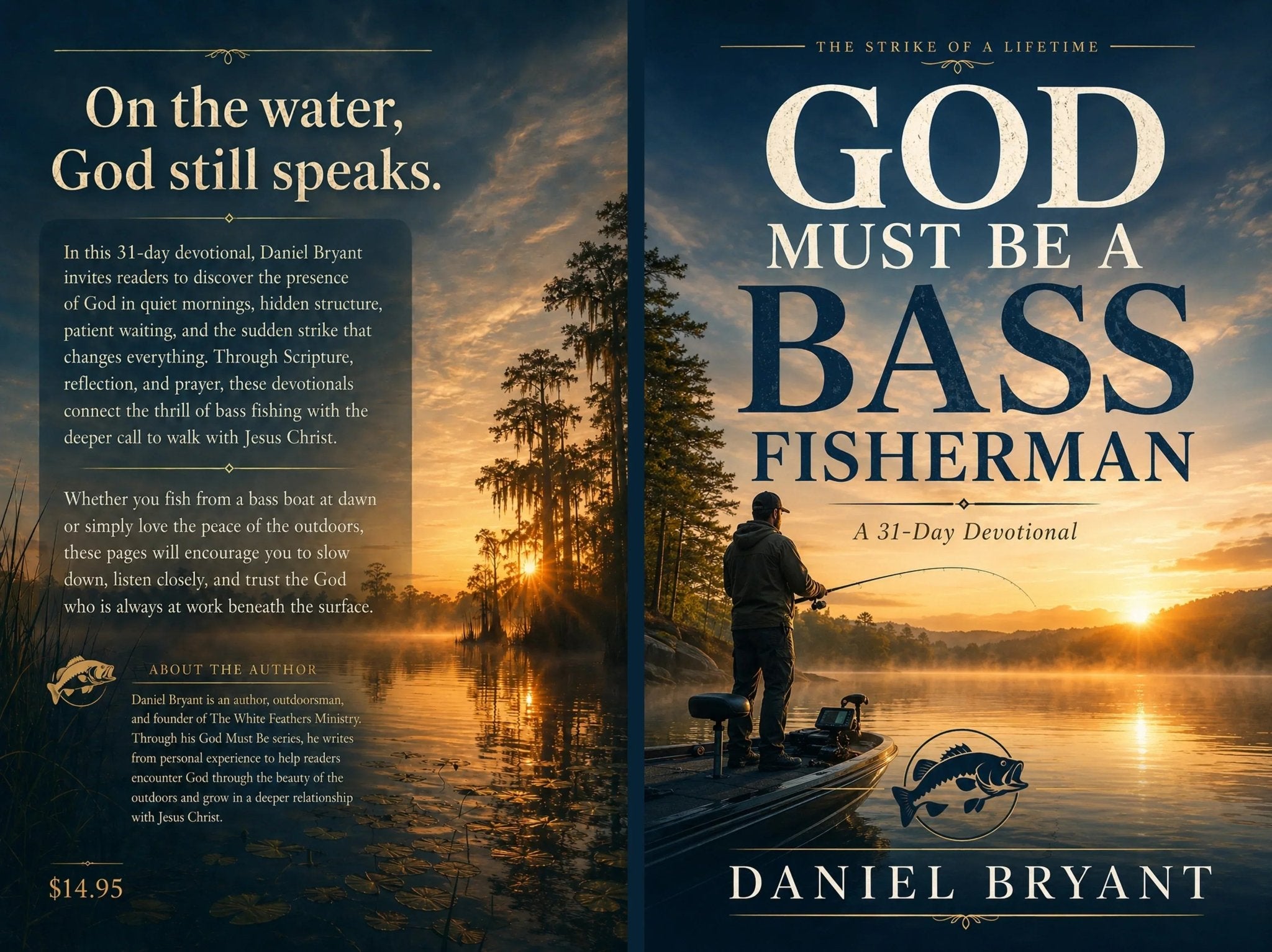 God Must Be a Bass Fisherman Daily Devotional | 31 Day Devotional | Book - The White Feathers Ministry