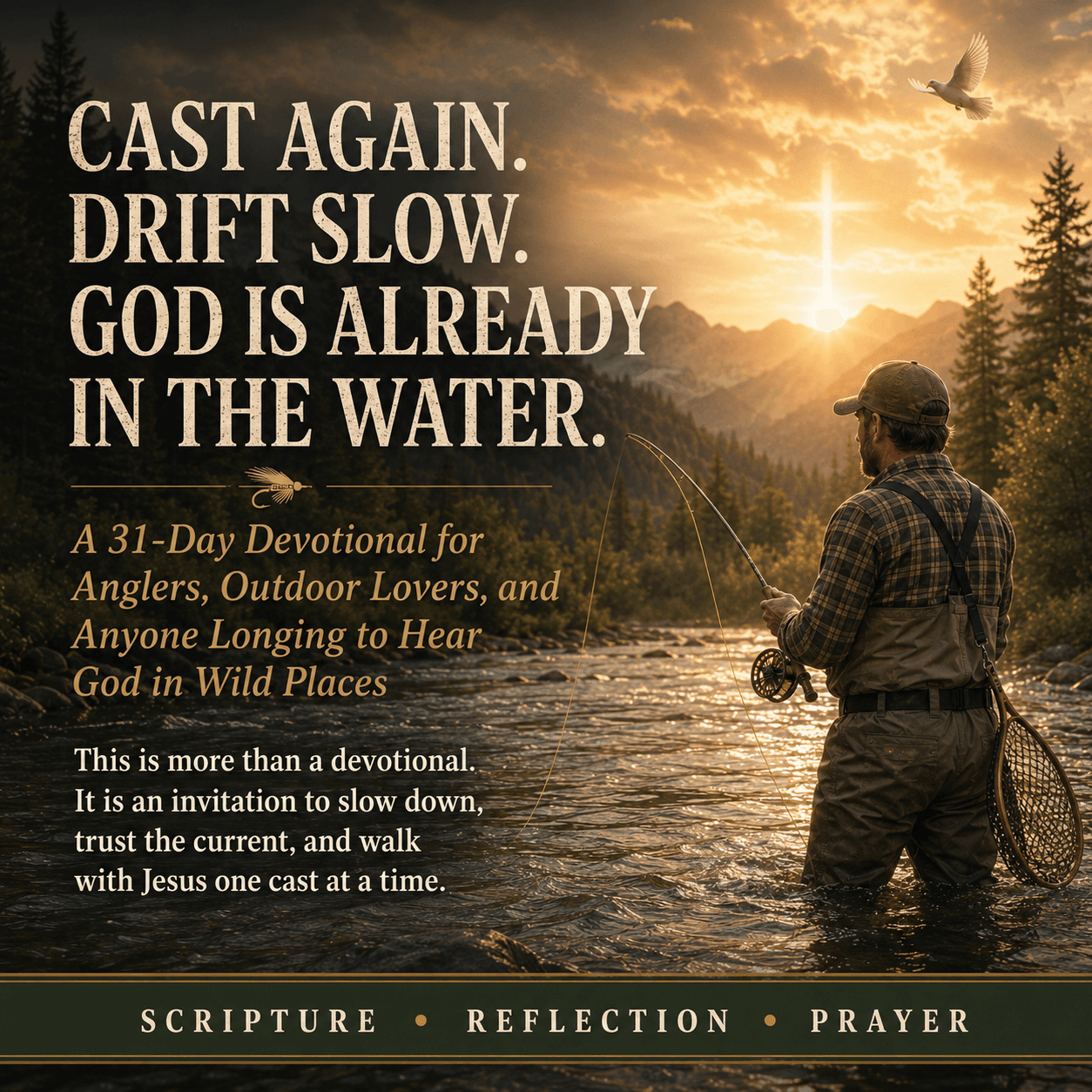 God Must Be a Fly Fisher Devotional | Fly Fishing Devotional | 31 Day - The White Feathers Ministry