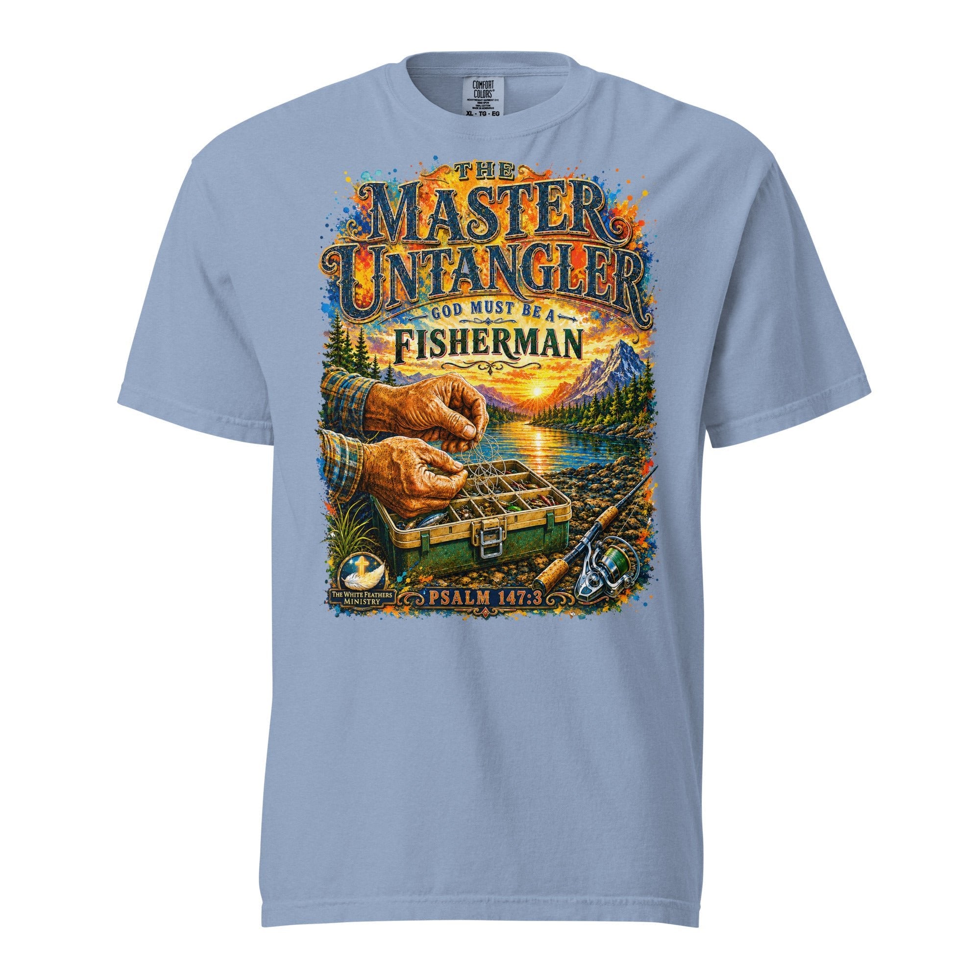Master Untangler Fishing Unisex T-Shirt - The White Feathers Ministry