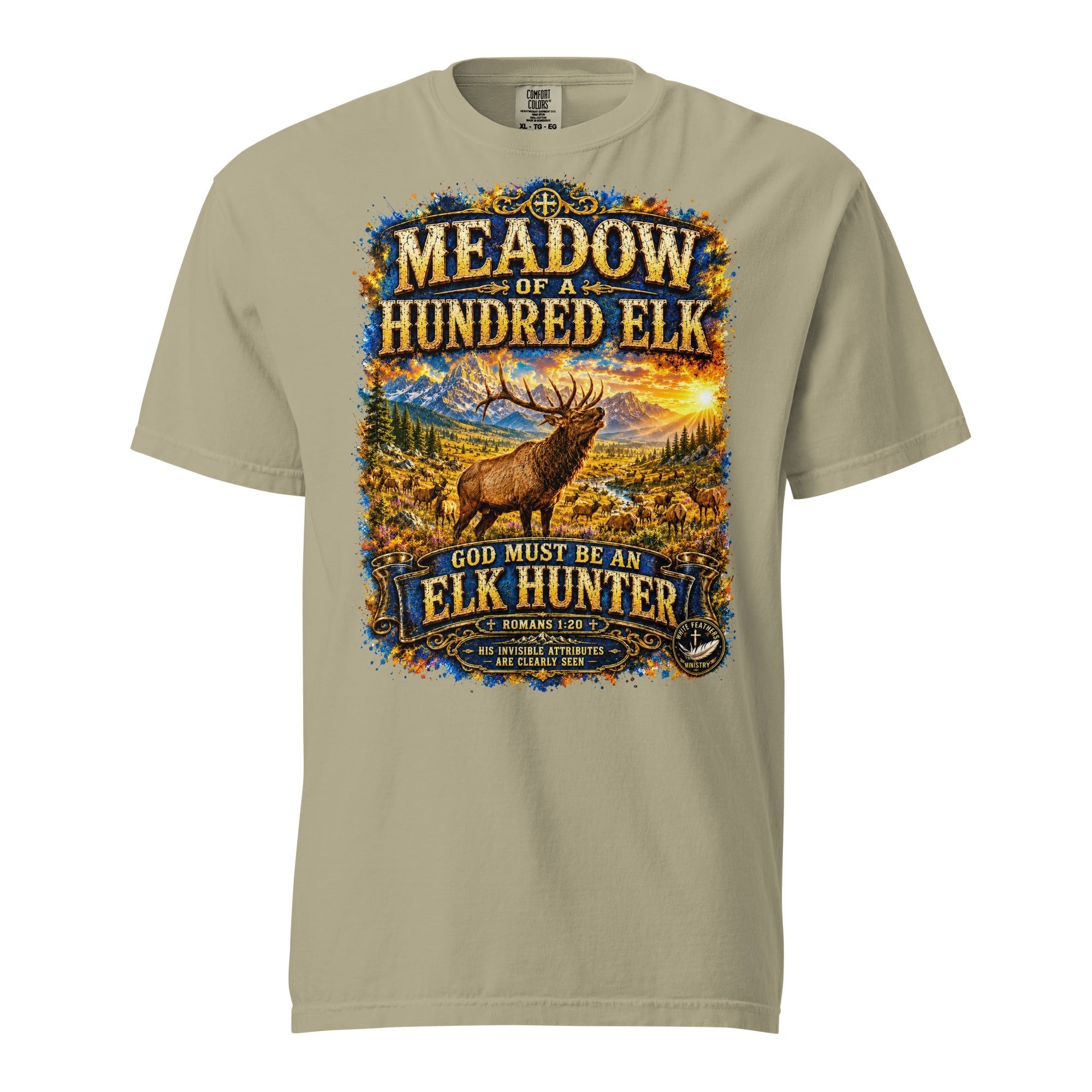 Meadow of a Hundred Elk Unisex T-Shirt - The White Feathers Ministry