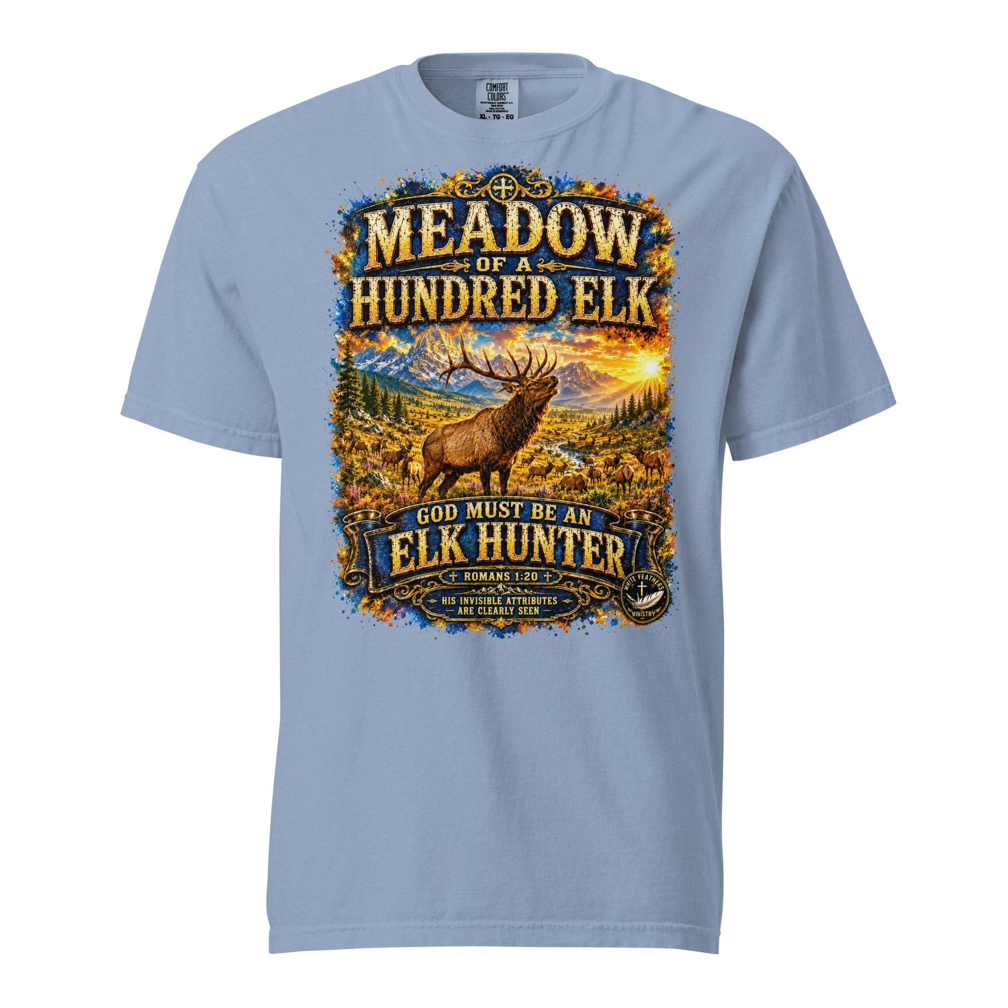 Meadow of a Hundred Elk Unisex T-Shirt - The White Feathers Ministry