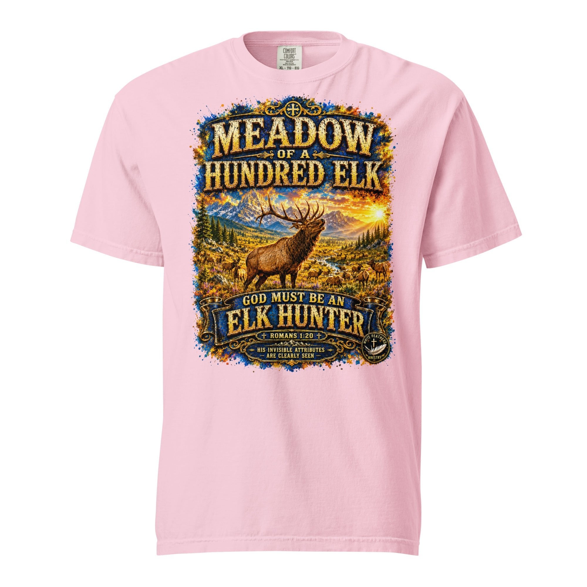 Meadow of a Hundred Elk Unisex T-Shirt - The White Feathers Ministry