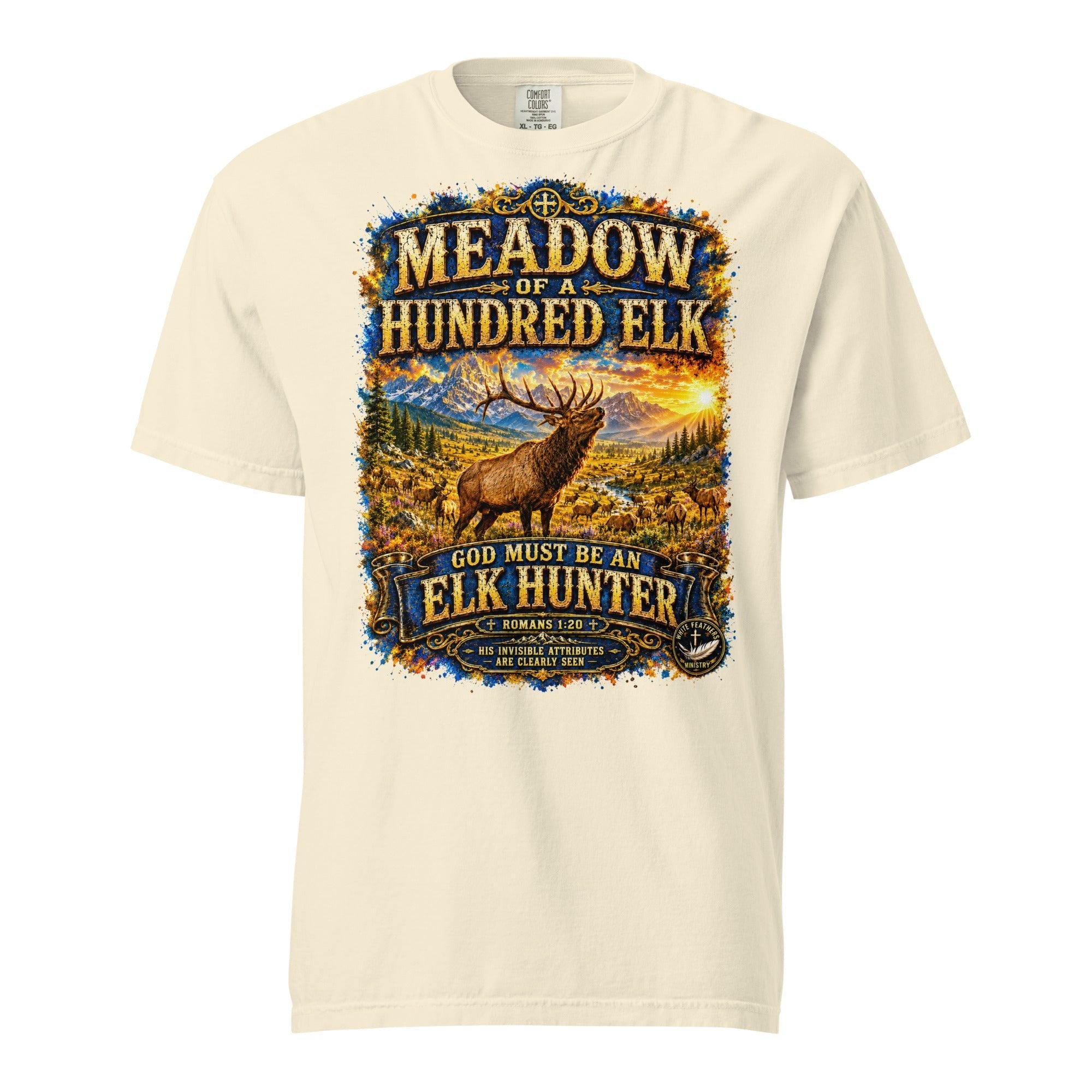 Meadow of a Hundred Elk Unisex T-Shirt - The White Feathers Ministry