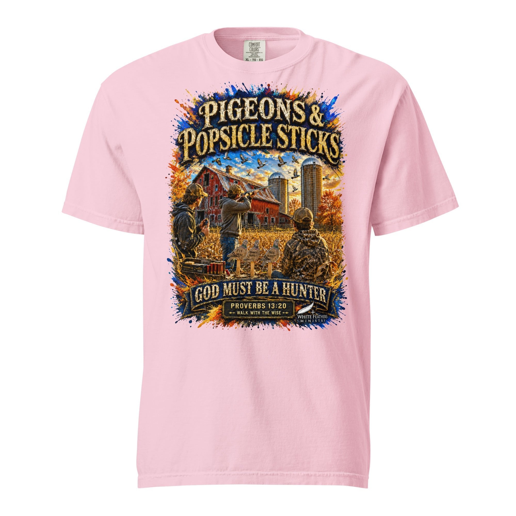 Pigeons and Popsicle Sticks Unisex T-Shirt - The White Feathers Ministry