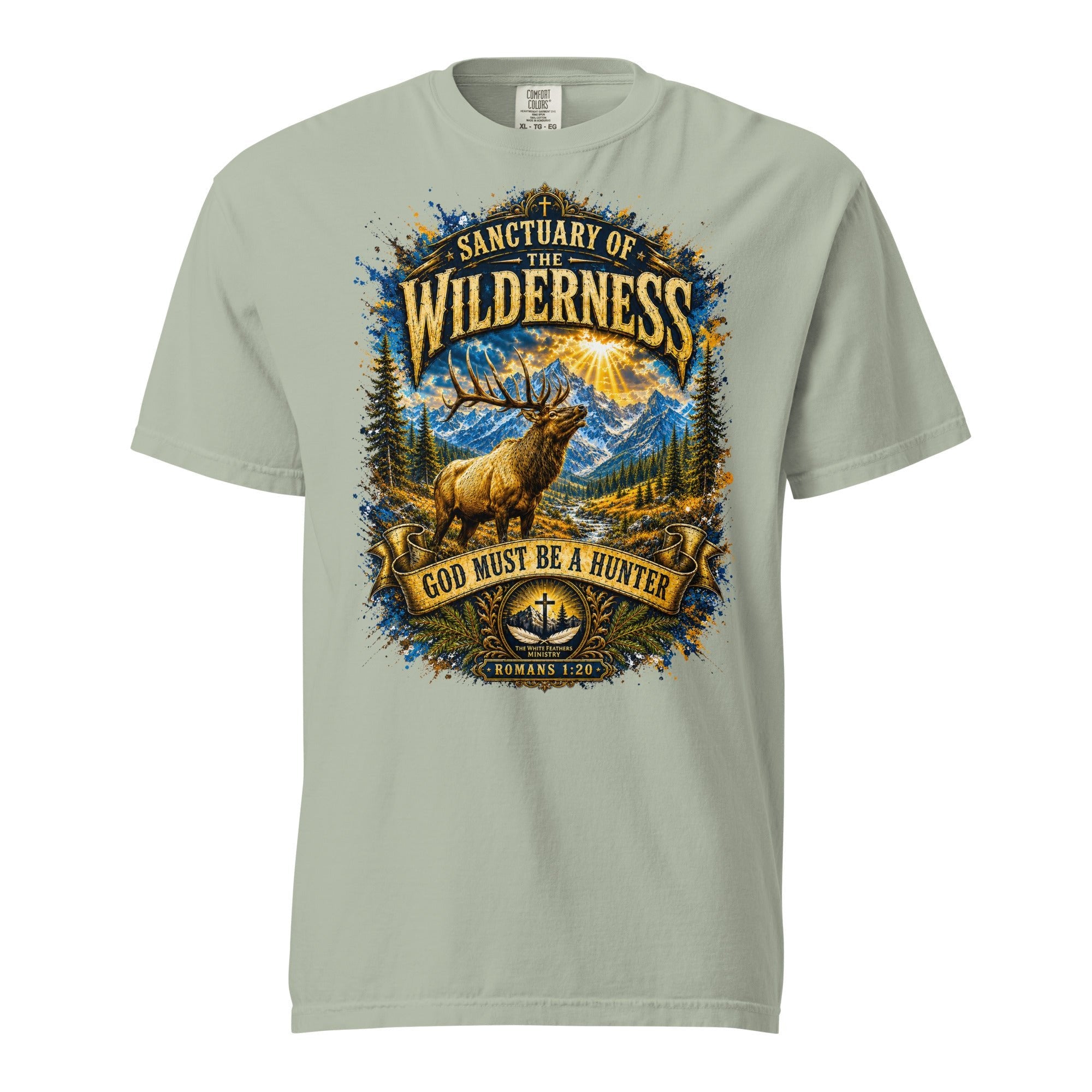 Sanctuary of the Wilderness Hunting Unisex T-Shirt - The White Feathers Ministry