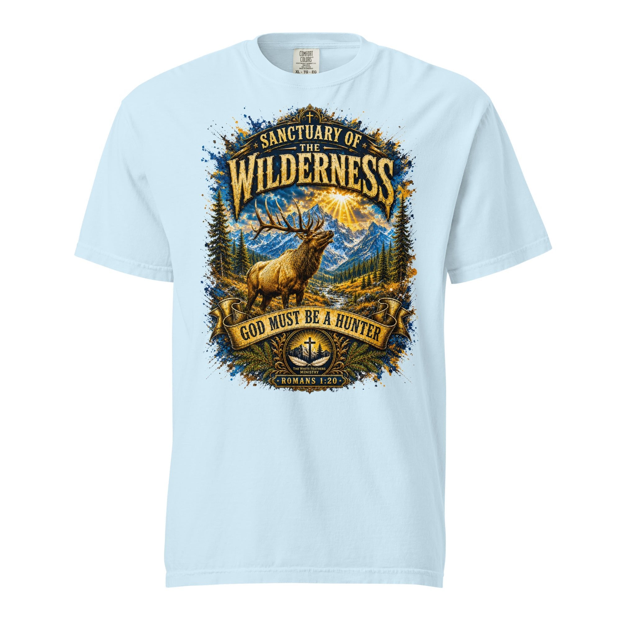 Sanctuary of the Wilderness Hunting Unisex T-Shirt - The White Feathers Ministry