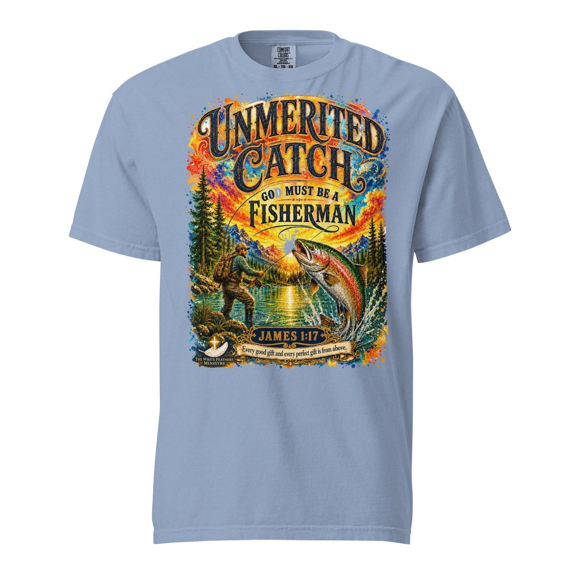 Unmerited Catch Unisex T-Shirt - The White Feathers Ministry