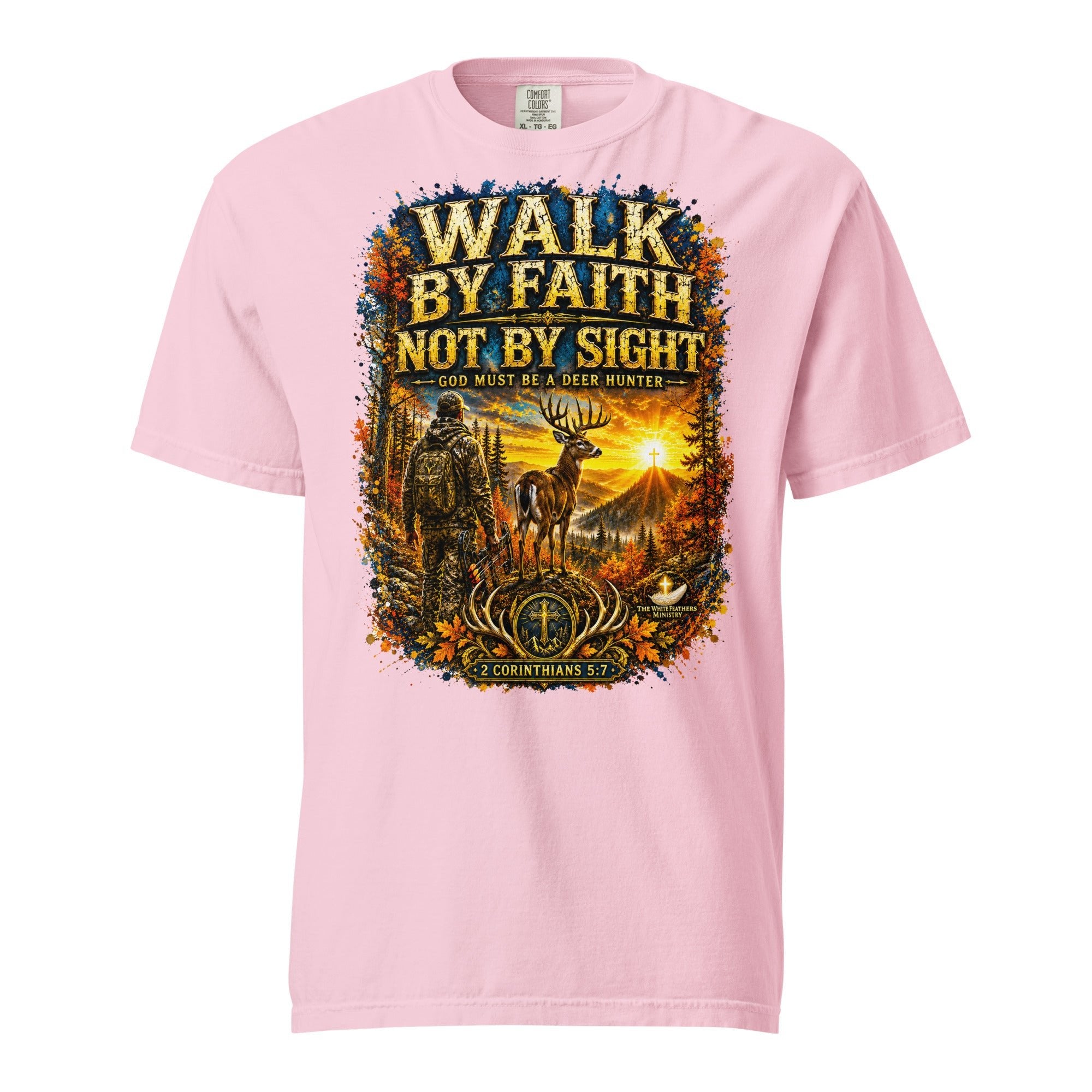 Walk by Faith Not By Sight Unisex T-Shirt - The White Feathers Ministry